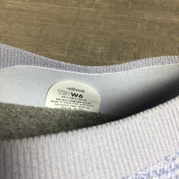 Allbirds Tree Breezers Women's Size 6 Whitecap Blue Slip On Ballet Flats Shoes - Picture 7 of 7